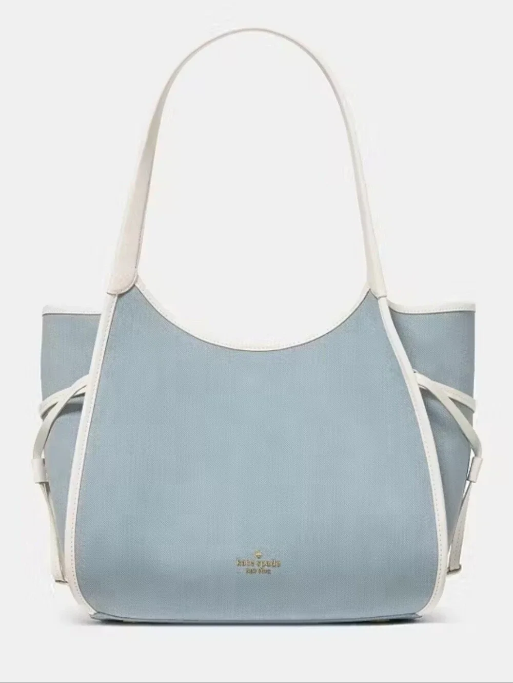 Kate Spade New York Stash Denim medium Carryall Tote Bag Denim Blue New NWT